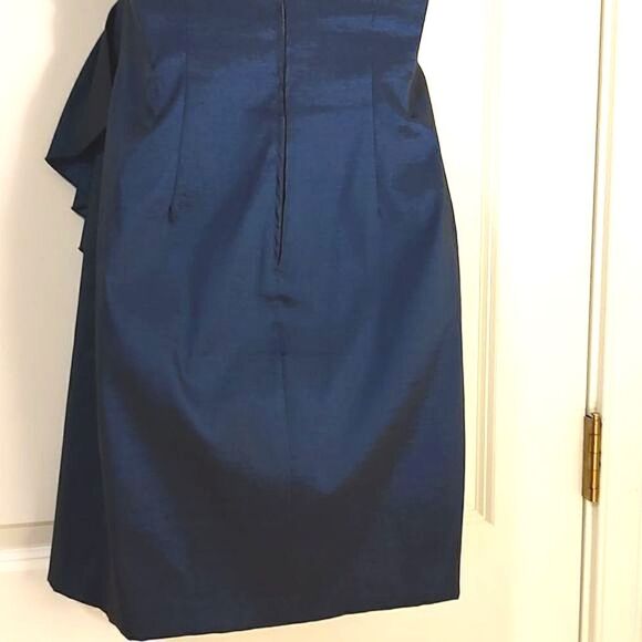 Betsy & Adam Strapless Special Occasion Dress Jewel Gathered Waist Size 10 - Picture 7 of 9